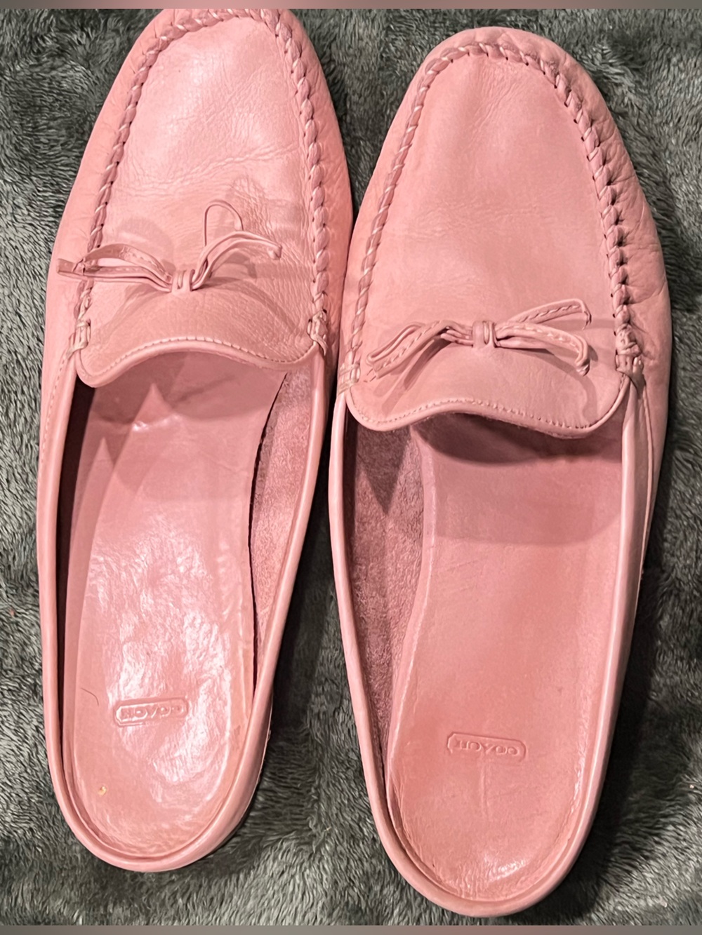 Coach Cassidy Leather Espadrille Mule Loafer